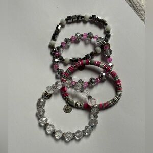 Ermish beaded stacking bracelets